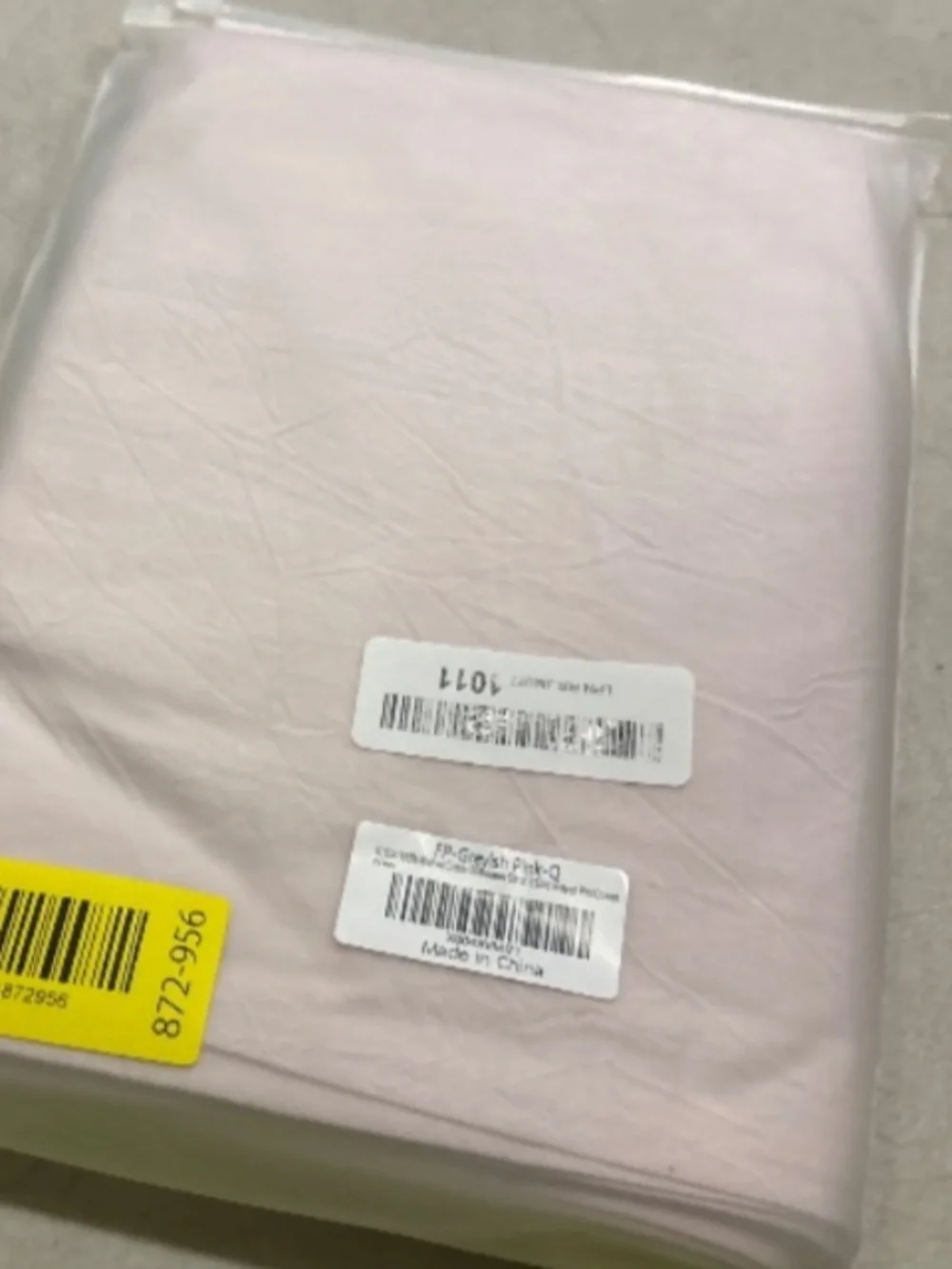 GRAYISH PINK Washed Cotton Linen-Like Feel Pillowcases (2-pack) QUEEN 20x30”